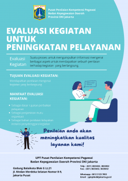 Infografis - Evaluasi Kegiatan Untuk Peningkatan Layanan