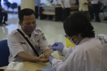 Kegiatan Donor Darah di Lingkungan Kantor Walikota Administrasi Jakarta Utara