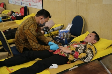 Kegiatan Donor Darah di Lingkungan Balaikota Tahun 2019