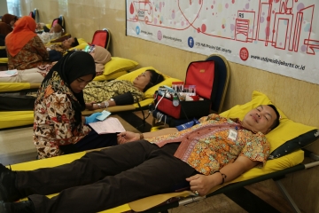 Kegiatan Donor Darah di Lingkungan Balaikota Tahun 2019
