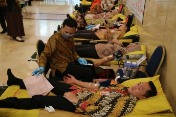 Kegiatan Donor Darah di Lingkungan Balaikota Tahun 2019