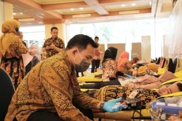 Kegiatan Donor Darah di Lingkungan Balaikota Tahun 2019