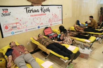 Kegiatan Donor Darah di Lingkungan Balaikota Tahun 2019