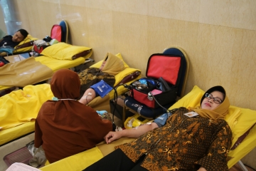 Kegiatan Donor Darah di Lingkungan Balaikota Tahun 2019